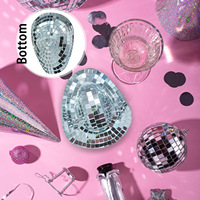 Chapeau de fête tendance en verre miroir, écologique et de haute qualité, idéal pour les festivals et les soirées en bar – Fournitures de fête très demandées