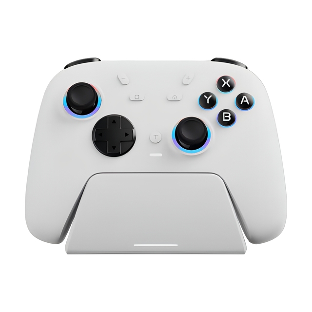 OEM ODM Video Game Console Controllers Double Vibration Motor Wireless 2.4GHz 20h Playtime Six-axis Gyroscope Gamepad