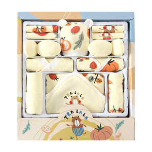 Caja de Regalo para Recién <span class=keywords><strong>Nacido</strong></span>, <span class=keywords><strong>Ropa</strong></span> de Bebé de Algodón, Conjunto de Verano de Varias Piezas, Regalo para Celebración de un Mes, Regalo de Bienvenida - Product Image 4