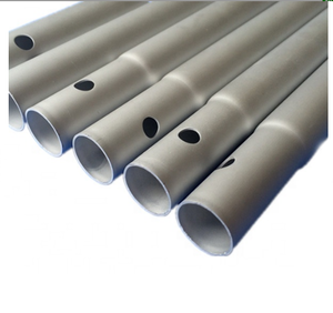 <span class=keywords><strong>Tube</strong></span> en alliage d'aluminium anodisé argenté de Chine avec trous perforés, pliable et soudable, longueur personnalisable - Product Image 1