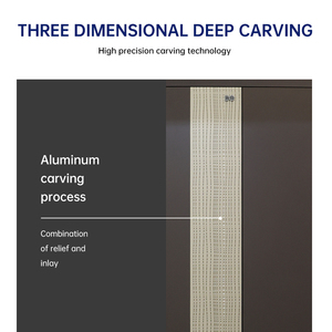 <span class=keywords><strong>Design</strong></span> <span class=keywords><strong>d</strong></span>'<span class=keywords><strong>art</strong></span> moderne Villa Appartement en fonte <span class=keywords><strong>d</strong></span>'aluminium Sculpture 3D Grain de bois Sécurité Ignifuge Insonorisé Extérieur Portes <span class=keywords><strong>d</strong></span>'entrée avant - Product Image 6