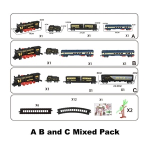 Ba hỗn hợp các loại mô phỏng điện theo dõi tàu với đèn âm nhạc và phun bao gồm 3.7V Pin Lithium & Cáp USB - Product Image 2