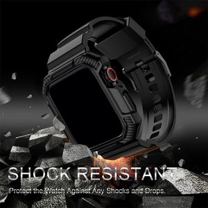 Banda deportiva resistente a prueba de golpes integrada de TPU con funda protectora para <span class=keywords><strong>Apple</strong></span> <span class=keywords><strong>Watch</strong></span> 45/44/42/41/40/38mm <span class=keywords><strong>Serie</strong></span> 9/8/7/<span class=keywords><strong>6</strong></span>/5/4/3/2/1/<span class=keywords><strong>SE</strong></span> - Product Image 5