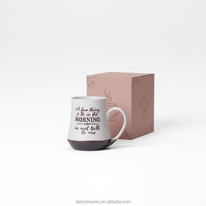 แก้วกาแฟเซรามิกพิมพ์ลายโลโก้ตลกๆ แก้วชาทรงเรียวสำหรับใช้ในบ้านและที่ทำงาน - Product Image 6