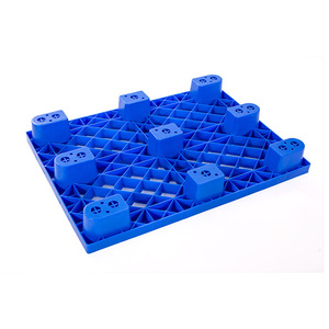 Paleta de Plástico de Nueve Patas con Malla, Plataforma Resistente a la Humedad para Almacén, Logística de Supermercado, Tapete de Apilamiento de HDPE Inyectado - Product Image 4