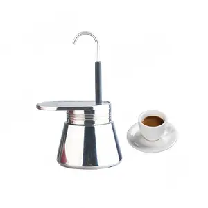 Mini 1 cup Express Stovetop Single Cup Espresso Coffee Maker, Electric Pressure Italian Coffee Make Moka Pot for Outdoor,Camping