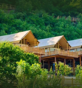 Nouvelle arrivée Tente de camping en plein air 8 personnes pour une fête de famille Tentes de safari de serrage à <span class=keywords><strong>prix</strong></span> d'usine pour une tente de camping en plein air - Product Image 6