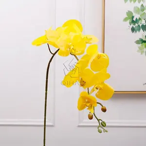 Echte Touch Latex Enkele Stam Vlinder Orchideeën Bloem Kunstmatige Orchidee Voor Thuis Bruiloft Decoratie