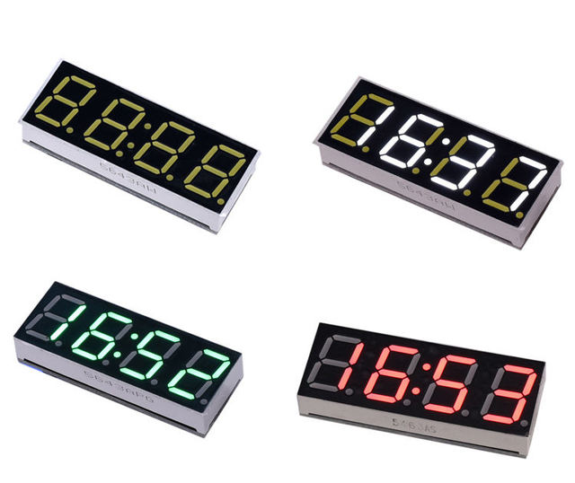 WiFi timing clock module network automatic timing LED digital tube electronic clock kit USB 5V Precise self illumination