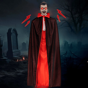 Decoración de <span class=keywords><strong>Halloween</strong></span>: Fantasma Colgante de Vampiro con Luz y Sonido, Sensor de Activación por Sonido, Cabeza de Plástico, Disfraz Aterrador - Product Image 2