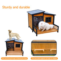 Nichoir pour chien en bois à imprimé animal personnalisé pour salon, tout temps, extérieur, imperméable et résistant au soleil