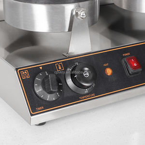 <span class=keywords><strong>Gaufrier</strong></span> belge électrique antiadhésif <span class=keywords><strong>professionnel</strong></span> en acier inoxydable commercial Double tête nouvel état pour les hôtels - Product Image 4