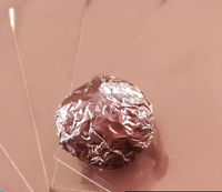 Feuille de papier d'emballage plastique avec impression vive, 10 pièces, emballage alimentaire, en aluminium, pour le chocolat, vente en gros