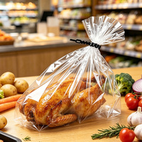 Sacs de cuisson en plastique transparent pour dinde rôtie, résistants à la chaleur, fabriqués en Chine