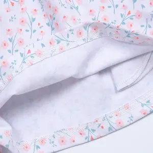 Penjualan laris gaun A-Line katun spandeks musim panas untuk anak-anak & anak perempuan kasual pola Floral lengan pendek & kain rajut motif bunga