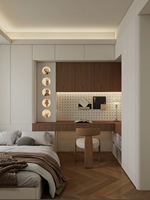 Armoire de chambre d'enfant, placard personnalisé pour enfants avec bureau et rangement, meubles en bois massif pour chambre d'enfant