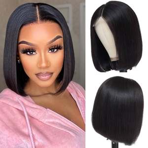 Fournisseur de perruques courtes lisses du Vietnam, perruque courte 100% cheveux humains, cheveux à cuticules intactes, service OEM ODM pour femmes noires - Product Image 2