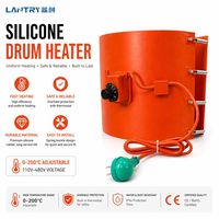 Couverture chauffante en caoutchouc de silicone amovible, écologique et automatique Lanchuang pour fût de 200 L, usage industriel, personnalisable