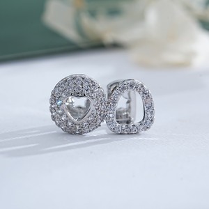 Grillz en forme de cœur or et argent avec micro-incrustation de zircone, bijoux unisexe pour Halloween - Product Image 3