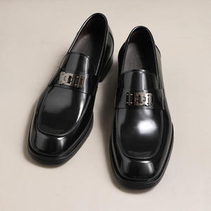 Chaussures habillées et Richelieu de luxe pour hommes, en cuir véritable, faites à la main, à bout fermé, grande taille, pour l'automne - Product Image 1