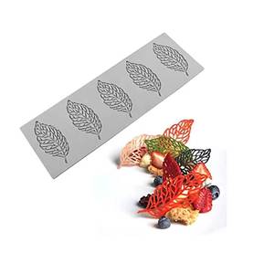 Dessert Bakery Tools Kitchen Baking Leave Shape Silicone <b>Molds</b> for <b>Cake</b> Decoration - Product Image 1