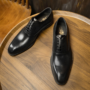 Nouvelles Chaussures Habillées en Cuir pour Hommes, Grande Taille, Pointues, Respirantes, Légères, Antidérapantes et Amorties - Product Image 4