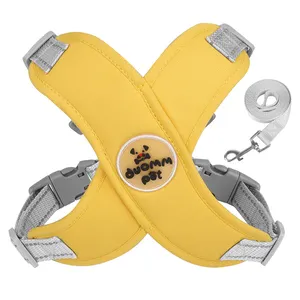 Logo personalizzato accessori per la cura degli animali domestici cane oxford nylon imbracatura per bassotto con materiale riflettente