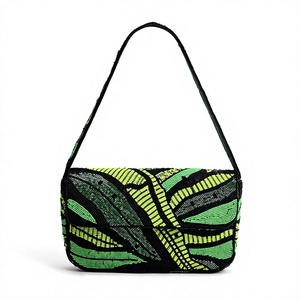 Sac à bandoulière brodé avec motifs géométriques et floraux, sac à main tendance de forme personnalisée pour femmes, activités promotionnelles - Product Image 6