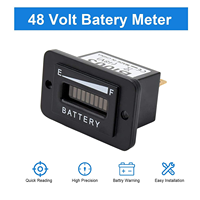 Alternateur pour voiturette de golf électrique, véhicule électrique, machine à empiler Star Car, voltmètre numérique LED 48 volts, jauge de batterie LED