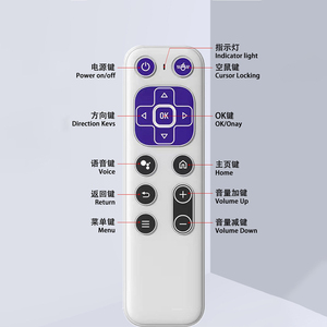 Souris aérienne sans fil T6 avec clavier QWERTY, télécommande universelle 2,4 GHz pour Smart TV et lecteur multimédia - Product Image 3