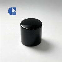 Bouchon magnétique rond de luxe personnalisé de 15 mm pour flacon de parfum en verre, avec aimant noir