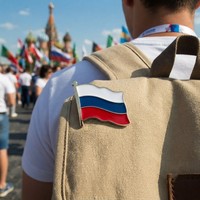 Épinglette en émail dur personnalisée avec drapeau national russe, badge métallique de voyage avec drapeau tricolore russe