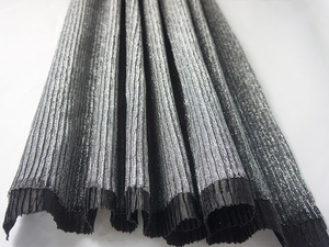 Tessuto plissettato plissettato nero argento con <span class=keywords><strong>glitter</strong></span> per <span class=keywords><strong>gonna</strong></span> da donna - Product Image 5