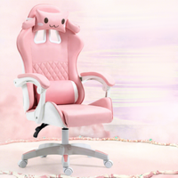 Chaise de jeu ergonomique inclinable moderne en cuir PU Anji Anime de haute qualité, personnalisable, extensible, pour filles