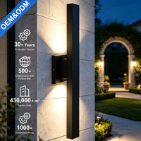 Applique Murale LED Moderne pour Décoration Intérieure/Extérieure, Étanche, Base en Aluminium pour Parc, Paysage, Mur de Fond