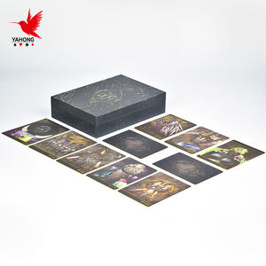 Cartes <span class=keywords><strong>de</strong></span> tarot oracle personnalisées en papier d'art noir 350 g/m², logo personnalisé, meilleure qualité - Product Image 1