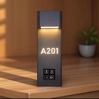 Panneau d'adresse de maison rétroéclairé LED 3D lumineux avec numéro de porte pour usage résidentiel