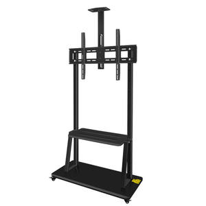 Soporte de <span class=keywords><strong>TV</strong></span> Móvil de Metal Personalizado al por Mayor, Soporte de <span class=keywords><strong>TV</strong></span> con Ruedas para Televisores de 60-100 Pulgadas - Product Image 5