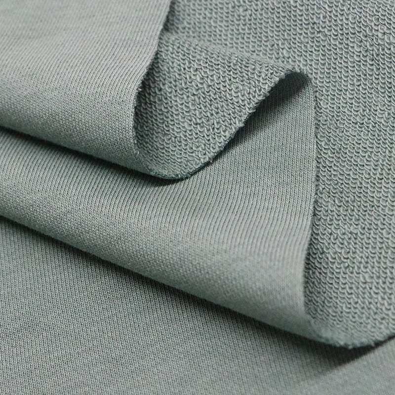 Wholesale Lyocell Fabric Terry Fabric Oeko Certificate Organic Bamboo Hemp Terry Fabric Hoodies Custom logo French Terry