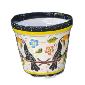 Maceta de Cerámica Mexicana Pintada a Mano - Product Image 2
