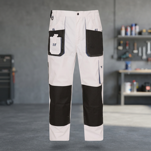 Pantalon de travail unisexe personnalisé, durable, avec motifs en relief, multi-poches, respirant, en coton et polyester, confortable - Product Image 3
