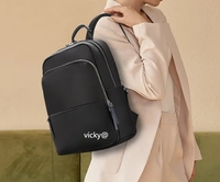 Sac à dos pour ordinateur portable pour femmes d'affaires de qualité supérieure personnalisé, léger, en nylon, sac à dos pour ordinateur portable pour femmes