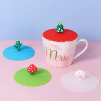 Nouvelle arrivée Couvercle de tasse en silicone de protection anti-étirement réutilisable pour boisson de fête en club