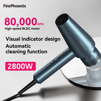 Sèche-cheveux autonettoyant FirePhoenix M2 MAX 2800W avec filtre détachable, moteur 36mm, sèche-cheveux professionnel de salon, longue durée de vie