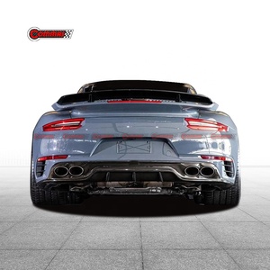 Hot Sale Upgrade to AK Style Carbon Fiber Car Auto Parts Rear Diffuser Lip for Porsche 991 991.2 Turbo - Product Image 5