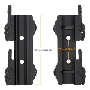 Chiến Thuật phát hành nhanh chóng phạm vi gắn kết quang Sight tấm cơ sở cho <span class=keywords><strong>acog</strong></span> <span class=keywords><strong>4x32</strong></span> sợi quang phạm vi nhôm nhanh chóng phát hành lắp khung - Product Image 4