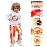 Film vinyle thermocollant Renlitong Easyweed Stretch Flex HTV PU imprimé en gravure pour t-shirts, textiles, rouleaux en vrac