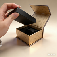 Boîte cadeau de luxe estampillée à chaud avec design personnalisé pour bijoux haut de gamme, parfums et cadeaux de fêtes