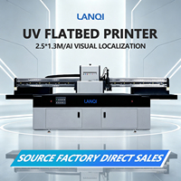 Impresora UV Plana de Formato Ancho 2513 con Posicionamiento Visual por IA, Cabezal Ricoh, Tinta UV Ecológica, 2.5m para Láminas Metálicas y Materiales Planos