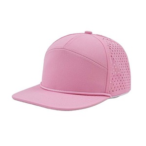 Casquette de camionneur BSCI personnalisée avec logo, imperméable, respirante, à 5 panneaux perforés, avec patch en caoutchouc, pour hommes, surfistes, sports de plein air - Product Image 6